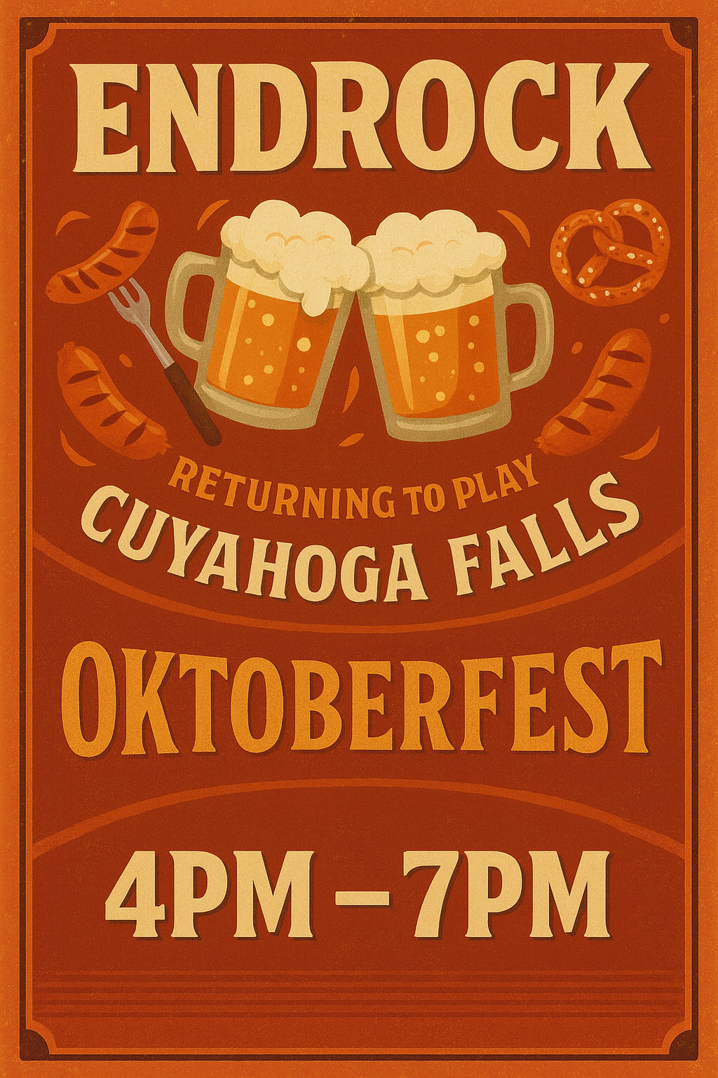 EndRock flyer: Oktoberfest Cuyahoga Falls 2025